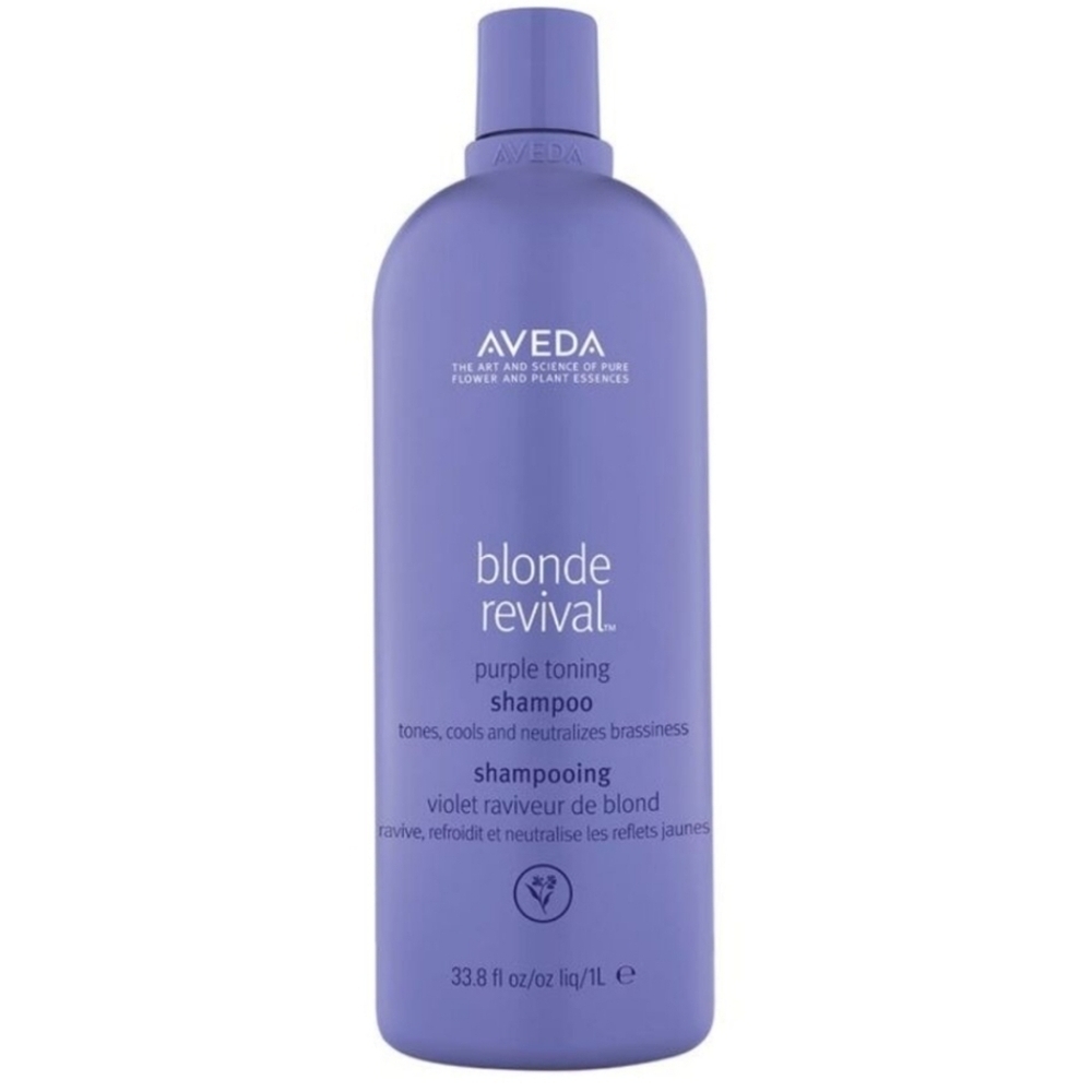 Aveda Blonde Revival Purple Toning Shampoo 1 Liter - Picture 1 of 9